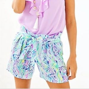 Lilly Pulitzer Multicolor Tropical Print Shorts
